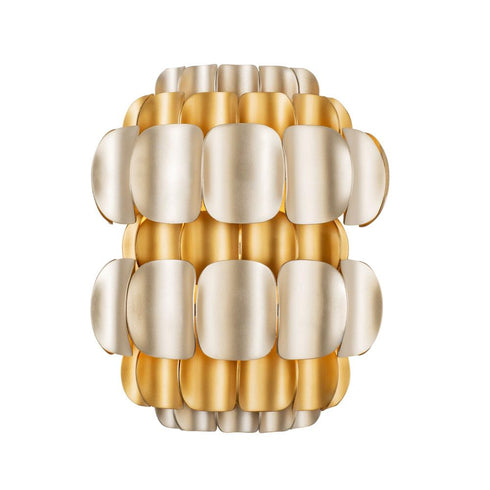 Varaluz Swoon 1 Light Sconce Antique Gol Gold Dust Model: 382W01AGGD