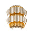 Varaluz Swoon 1 Light Sconce Antique Gol Gold Dust Model: 382W01AGGD