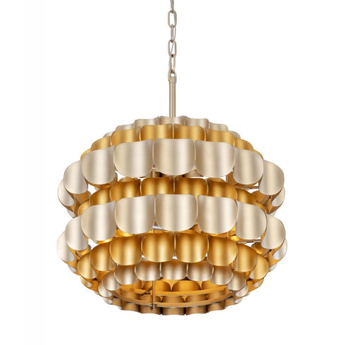 Varaluz Swoon 3 Light Pendant Antique Gol Gold Dust Model: 382P03AGGD