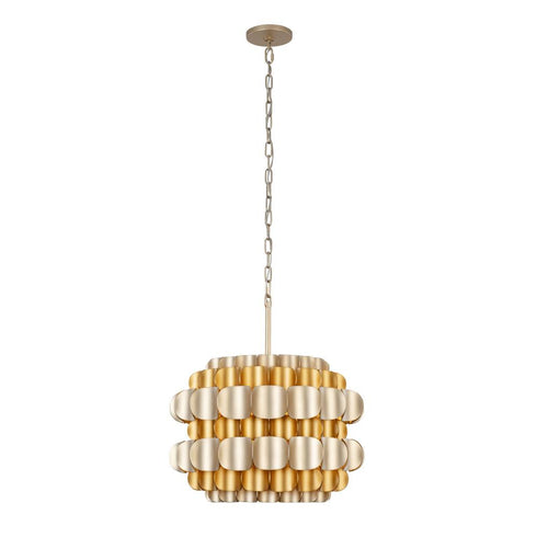 Varaluz Swoon 3 Light Pendant Antique Gol Gold Dust Model: 382P03AGGD
