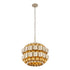 Varaluz Swoon 3 Light Pendant Antique Gol Gold Dust Model: 382P03AGGD