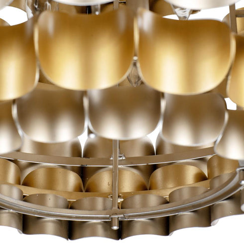 Varaluz Swoon 6 Light Foyer Antique Gol Gold Dust Model: 382F06AGGD