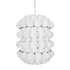 Varaluz Swoon 6 Light Foyer Matte White Model: 382F06MW