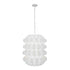 Varaluz Swoon 6 Light Foyer Matte White Model: 382F06MW