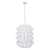 Varaluz Swoon 6 Light Foyer Matte White Model: 382F06MW