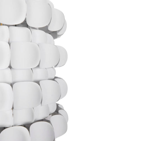 Varaluz Swoon 6 Light Foyer Matte White Model: 382F06MW