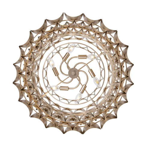 Varaluz Swoon 6 Light Pendant Antique Gol Gold Dust Model: 382P06AGGD