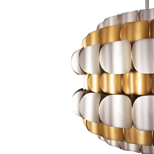 Varaluz Swoon 6 Light Pendant Antique Gol Gold Dust Model: 382P06AGGD