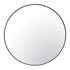 Varaluz Tablet 30 in Round Wall Mirror in Black Model: 458MI30BL