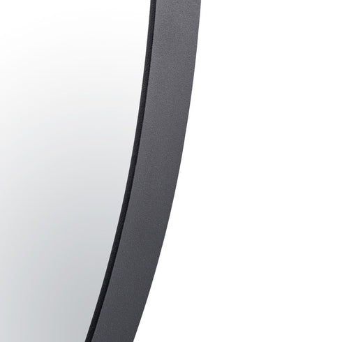 Varaluz Tablet 30 in Round Wall Mirror in Black Model: 458MI30BL