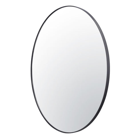Varaluz Tablet 40 in Round Wall Mirror in Black Model: 458MI40BL