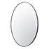 Varaluz Tablet 40 in Round Wall Mirror in Black Model: 458MI40BL