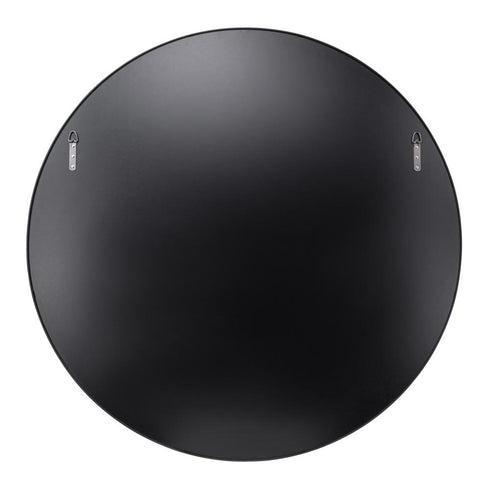 Varaluz Tablet 40 in Round Wall Mirror in Black Model: 458MI40BL