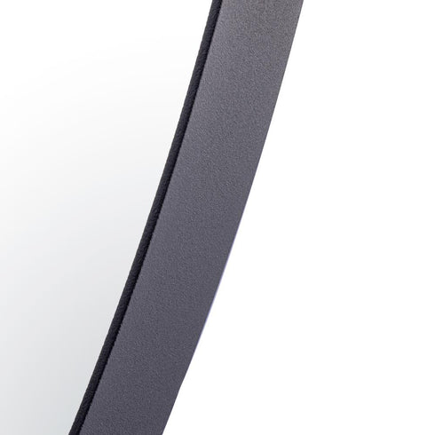 Varaluz Tablet 40 in Round Wall Mirror in Black Model: 458MI40BL