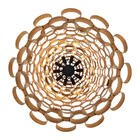 Varaluz Totally Tubular 10 Light Pendant Antique Model: 369P10AGCB