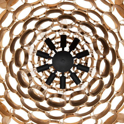 Varaluz Totally Tubular 10 Light Pendant Antique Model: 369P10AGCB