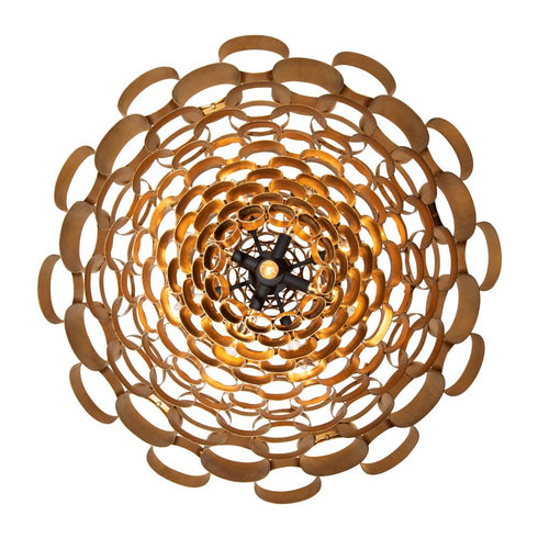 Varaluz Totally Tubular 17 Light Foyer Antique Gol Model: 369F17AGCB