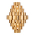 Varaluz Totally Tubular 2 Light Sconce Antique Gol Model: 369W02AGCB