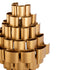Varaluz Totally Tubular 2 Light Sconce Antique Gol Model: 369W02AGCB