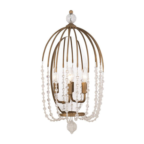 Varaluz Voliere 2 Light Sconce Havana Gold Model: 343W02HG