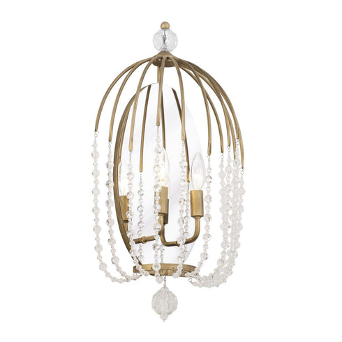 Varaluz Voliere 2 Light Sconce Havana Gold Model: 343W02HG