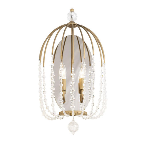Varaluz Voliere 2 Light Sconce Havana Gold Model: 343W02HG