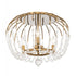 Varaluz Voliere 3 Light Semi Flush Havana Gold Model: 343S03HG