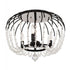 Varaluz Voliere 3 Light Semi Flush Matte Black Model: 343S03MB