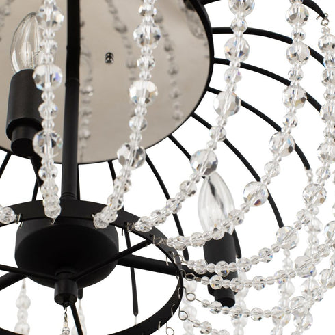 Varaluz Voliere 3 Light Semi Flush Matte Black Model: 343S03MB
