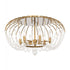 Varaluz Voliere 6 Light Semi Flush Havana Gold Model: 343S06HG