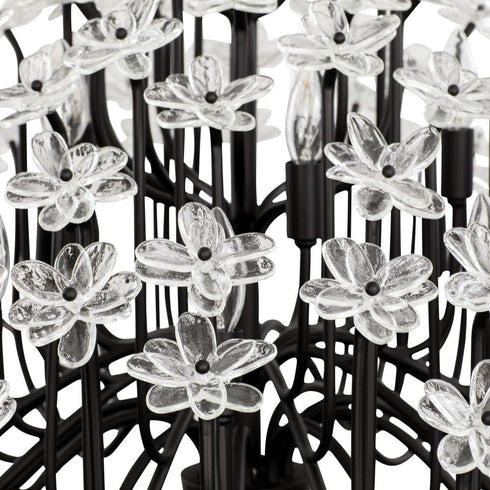 Varaluz Wildflower 15 Light Chandelier Matte Black Model: 378C15MB