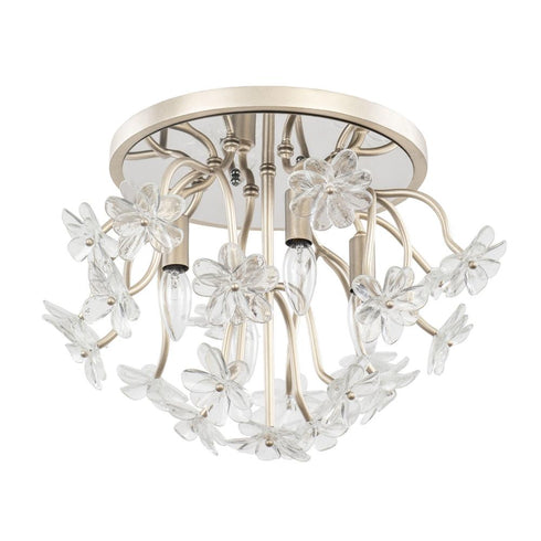 Varaluz Wildflower 4 Light Semi Flush Gold Dus Model: 378S04GDAR