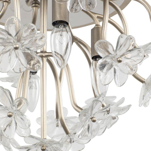 Varaluz Wildflower 4 Light Semi Flush Gold Dus Model: 378S04GDAR