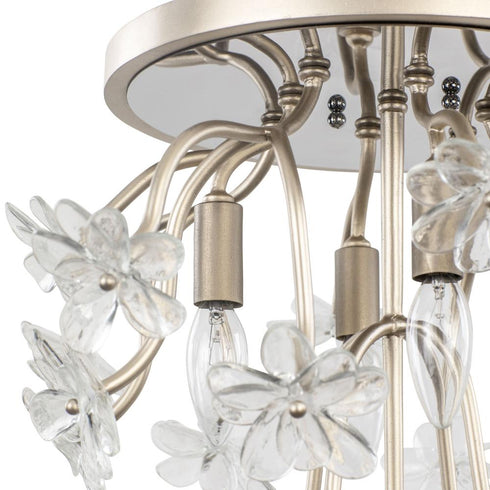 Varaluz Wildflower 4 Light Semi Flush Gold Dus Model: 378S04GDAR