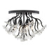 Varaluz Wildflower 4 Light Semi Flush Matte Black Model: 378S04MB
