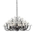 Varaluz Wildflower 8 Light Chandelier Matte Black Model: 378C08MB