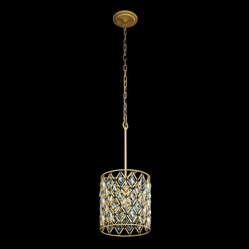 Varaluz Winsor Windsor 1 Light Crystal Pendant French Gol Model: 345P01FGMB