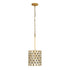 Varaluz Winsor Windsor 1 Light Crystal Pendant French Gol Model: 345P01FGMB