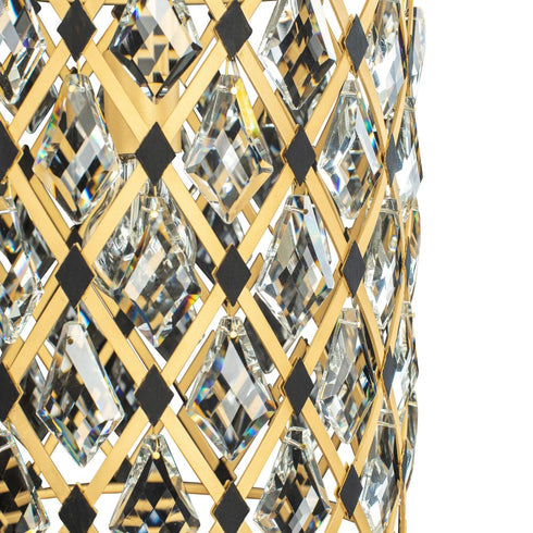 Varaluz Winsor Windsor 1 Light Crystal Pendant French Gol Model: 345P01FGMB