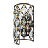 Varaluz Winsor Windsor 1 Light Crystal Sconce Carbo Havana Model: 345W01CBHG