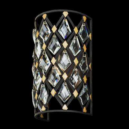 Varaluz Winsor Windsor 1 Light Crystal Sconce Carbo Havana Model: 345W01CBHG