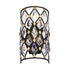 Varaluz Winsor Windsor 1 Light Crystal Sconce Carbo Havana Model: 345W01CBHG