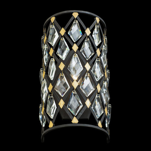 Varaluz Winsor Windsor 1 Light Crystal Sconce Carbo Havana Model: 345W01CBHG