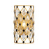 Varaluz Winsor Windsor 1 Light Crystal Sconce French Gol Model: 345W01FGMB