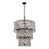 Varaluz Winsor Windsor 13 Light 3 Tier Crystal Chandelier Model: 345C13CBHG