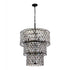 Varaluz Winsor Windsor 13 Light 3 Tier Crystal Chandelier Model: 345C13CBHG