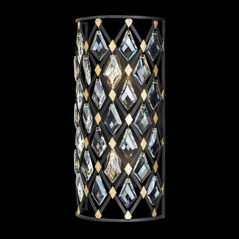 Varaluz Winsor Windsor 2 Light Crystal Sconce Carbo Havana Model: 345W02SCBHG