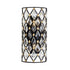 Varaluz Winsor Windsor 2 Light Crystal Sconce Carbo Havana Model: 345W02SCBHG