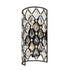 Varaluz Winsor Windsor 2 Light Crystal Sconce Carbo Havana Model: 345W02SCBHG