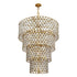 Varaluz Winsor Windsor 21 Light 4 Tier Crystal Chandelier Model: 345C21FGMB